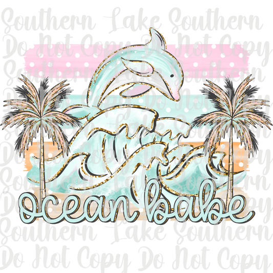 Ocean Babe DTF Single Print