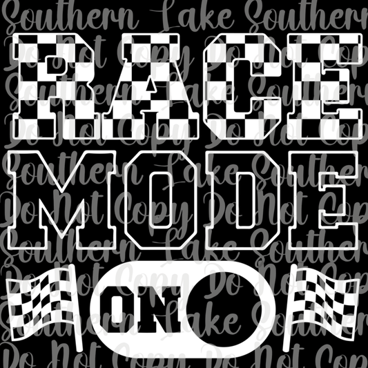 Race Mode On DTF Single Print