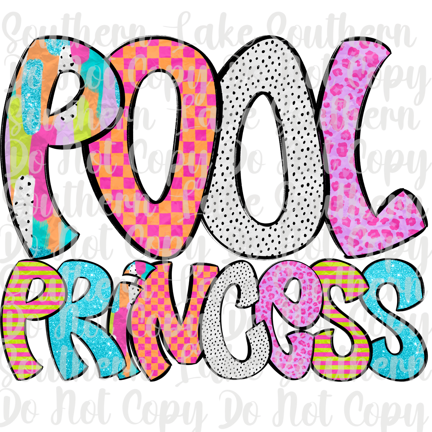 Pool Princess DTF Single Print
