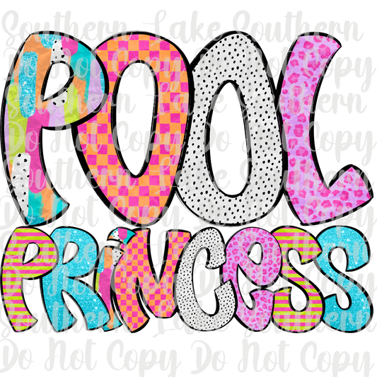 Pool Princess DTF Single Print