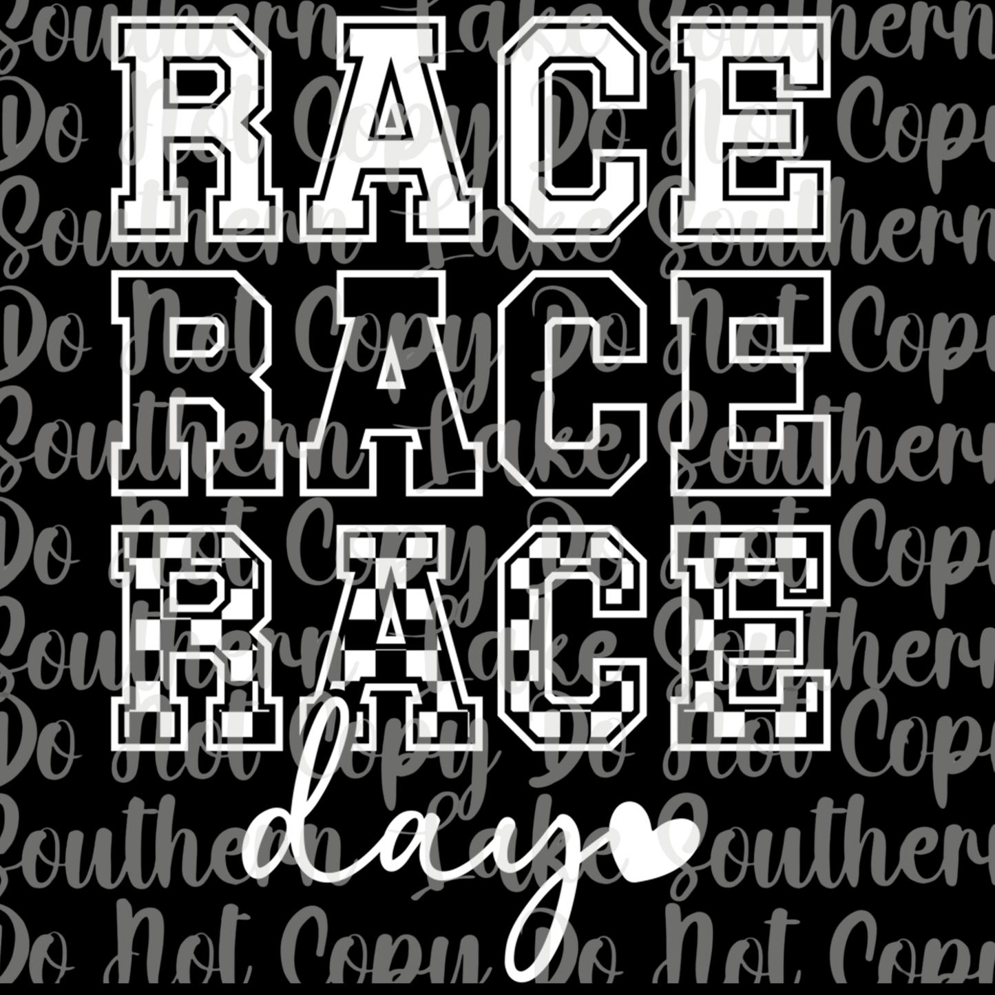 Race Day DTF Single Print