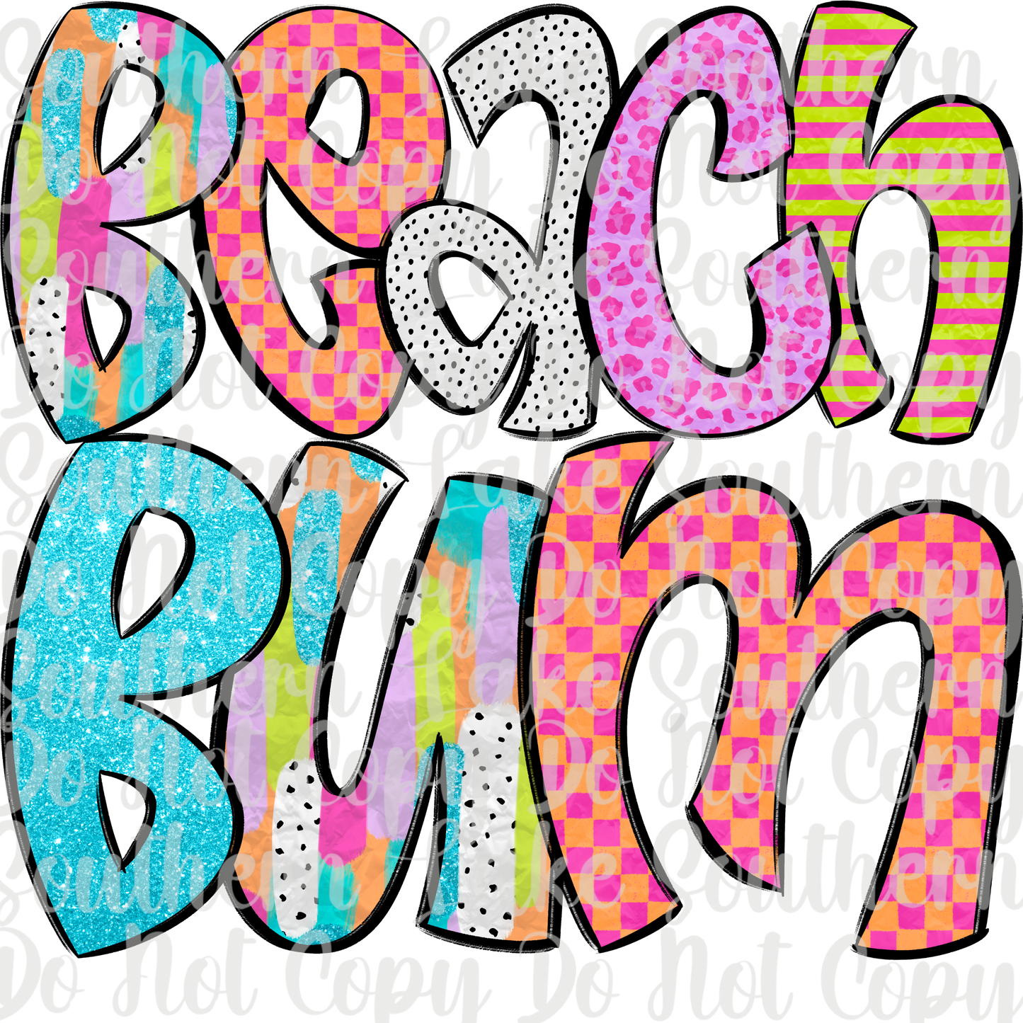 Beach Bum DTF Single Print