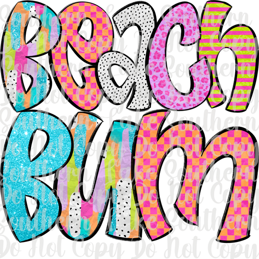 Beach Bum DTF Single Print