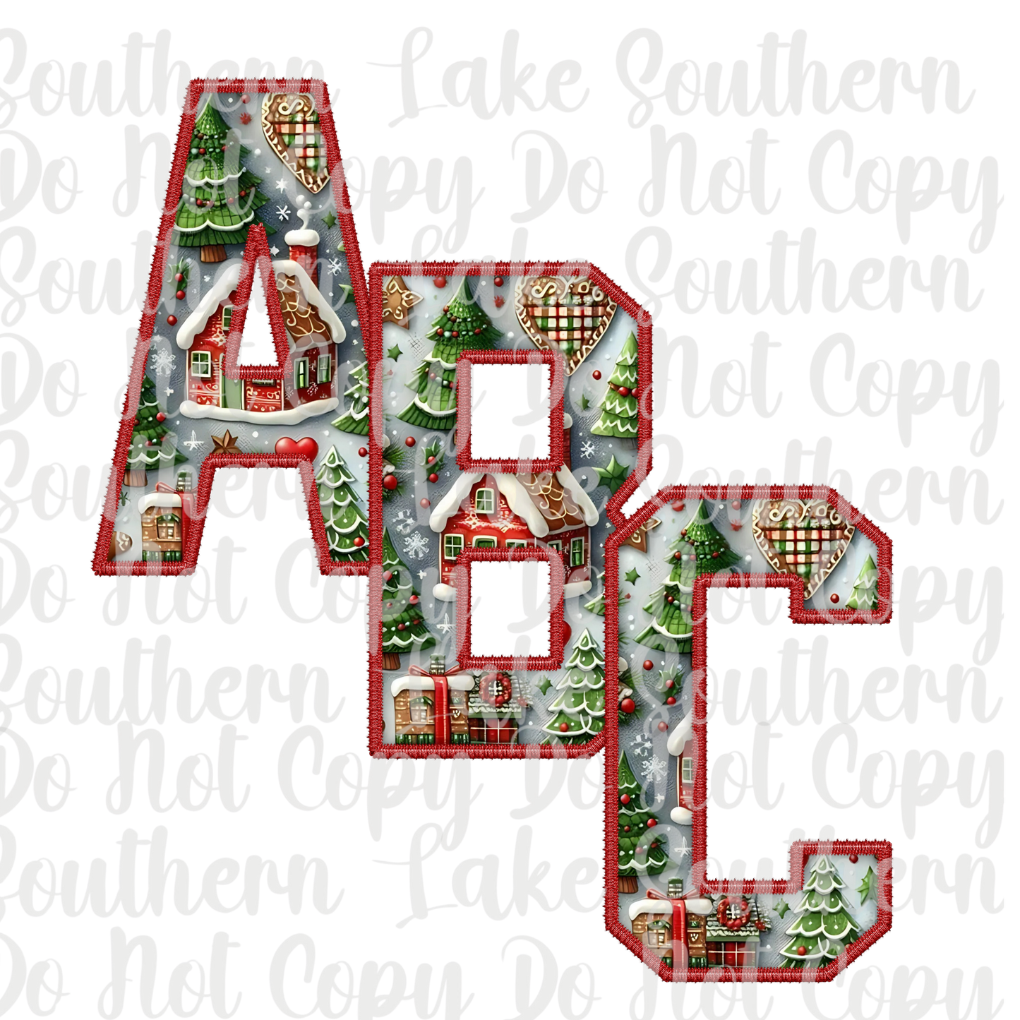 Christmas Vintage Alpha Set A-0 Digital Download Only