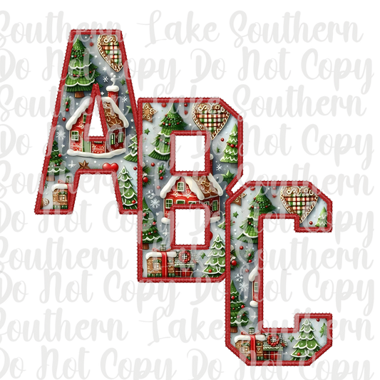 Christmas Vintage Alpha Set A-0 Digital Download Only