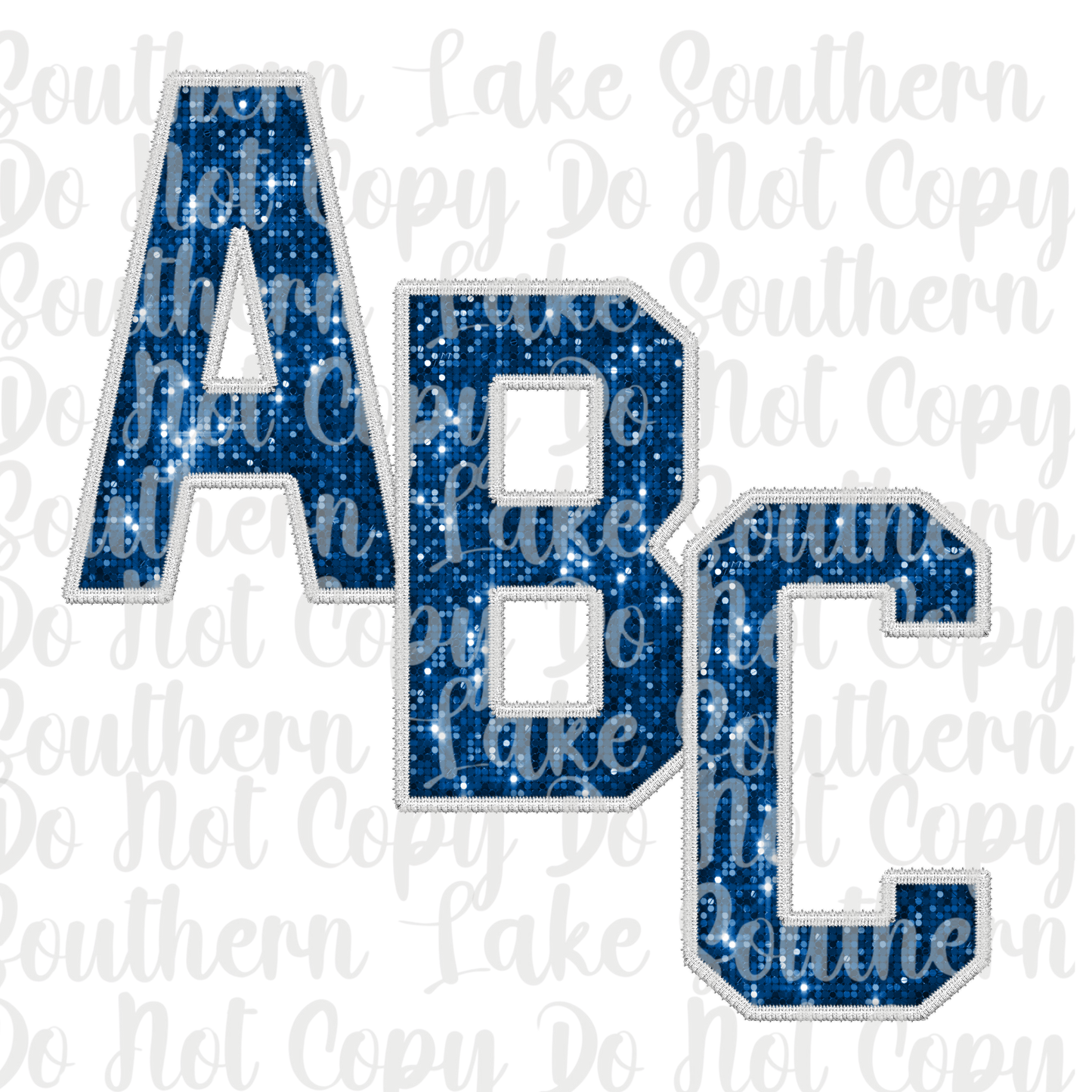 Blue Sequin Alpha Set A-0 Digital Download Only