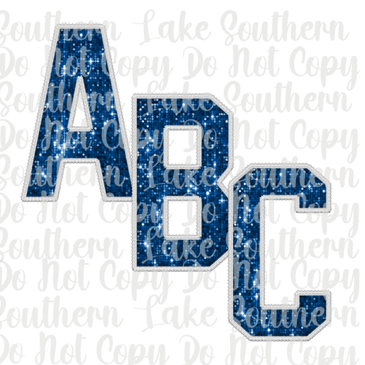 Blue Sequin Alpha Set A-0 Digital Download Only