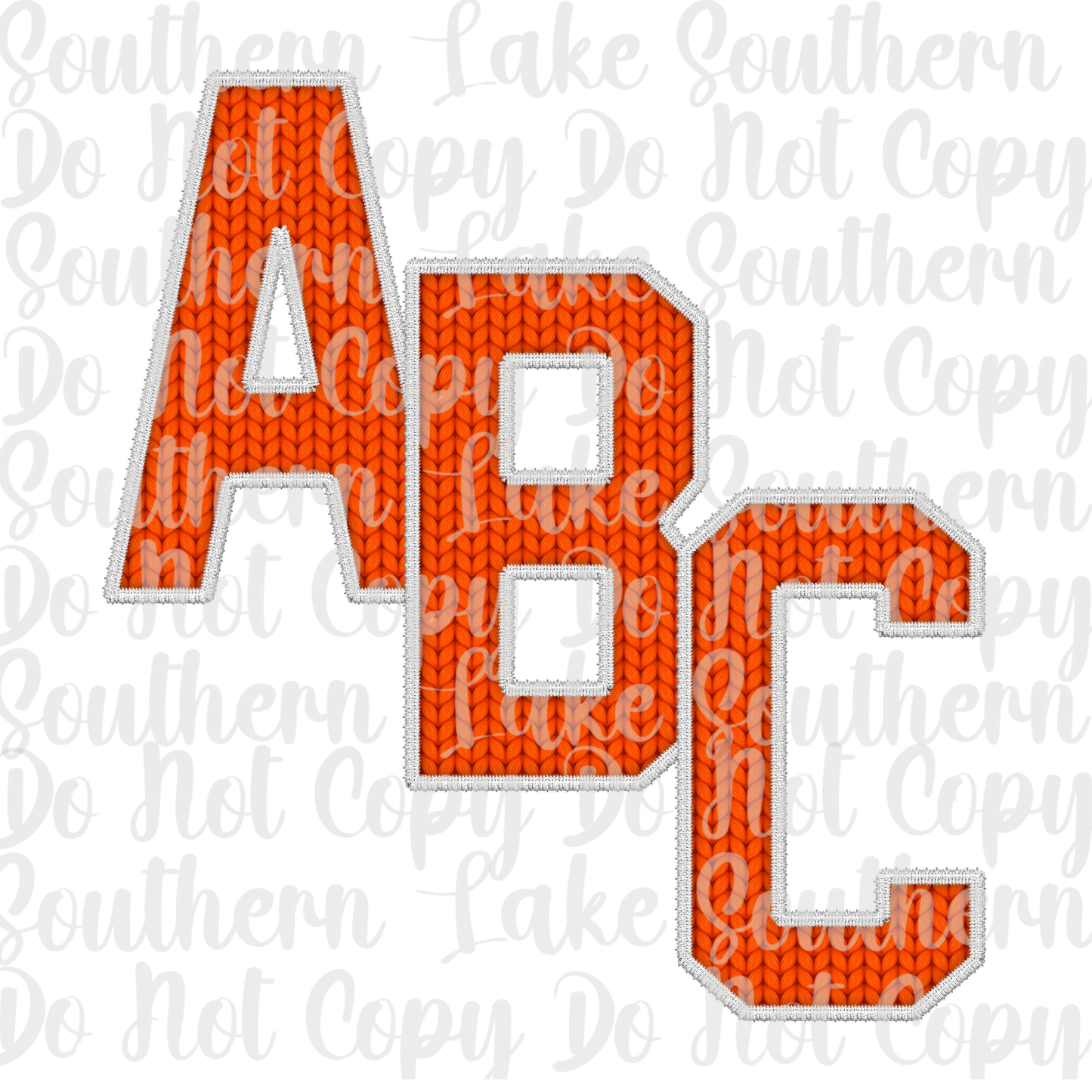 Orange Yarn Alpha Set A-0 Digital Download Only