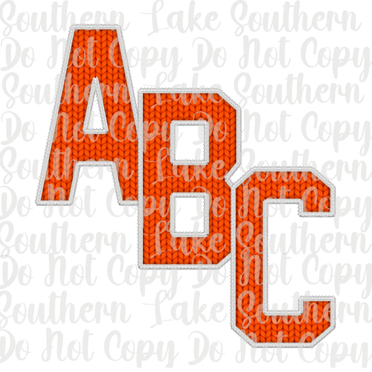 Orange Yarn Alpha Set A-0 Digital Download Only
