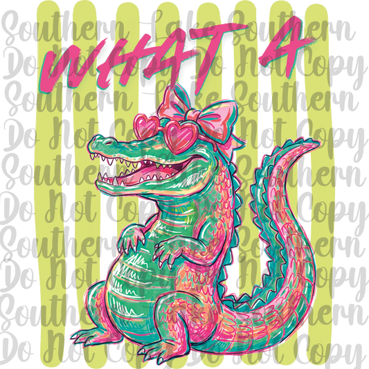 What A Croc DTF Single Print